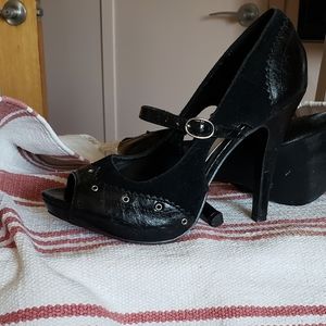 Quaid New black  High Hills slingbacks